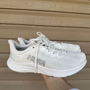 Hoka One One Solimar 1123074 WWH Mens 11.5D Running Shoes White Athletic Sneaker